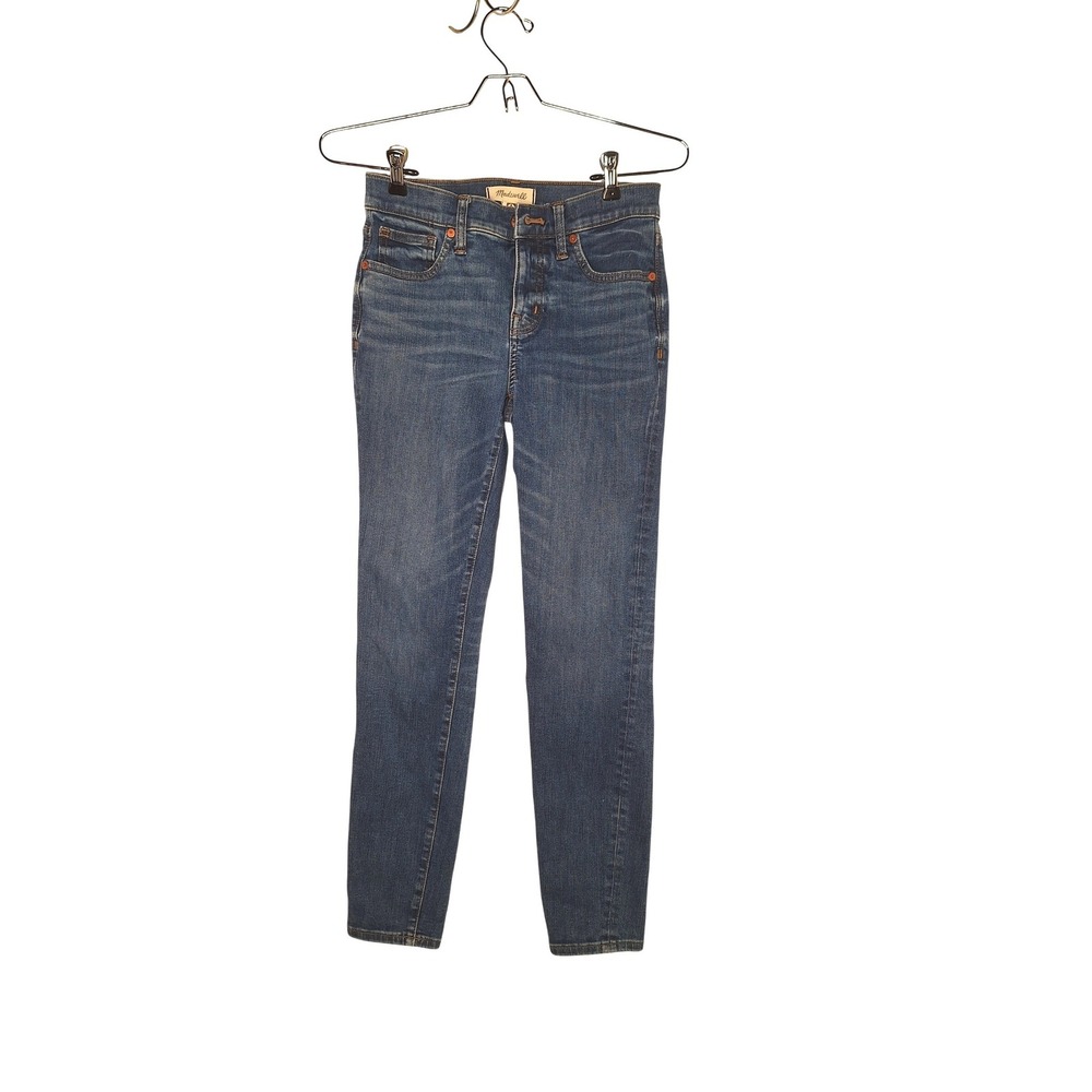 Madewell 8 Inch Skinny Jeans Medium Wash Denim Womens Size 25